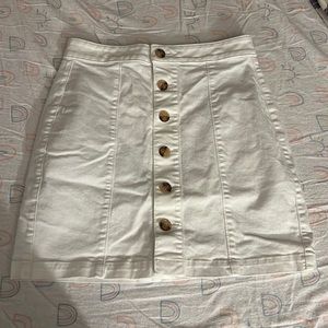 Loft Button up Denim Skirt